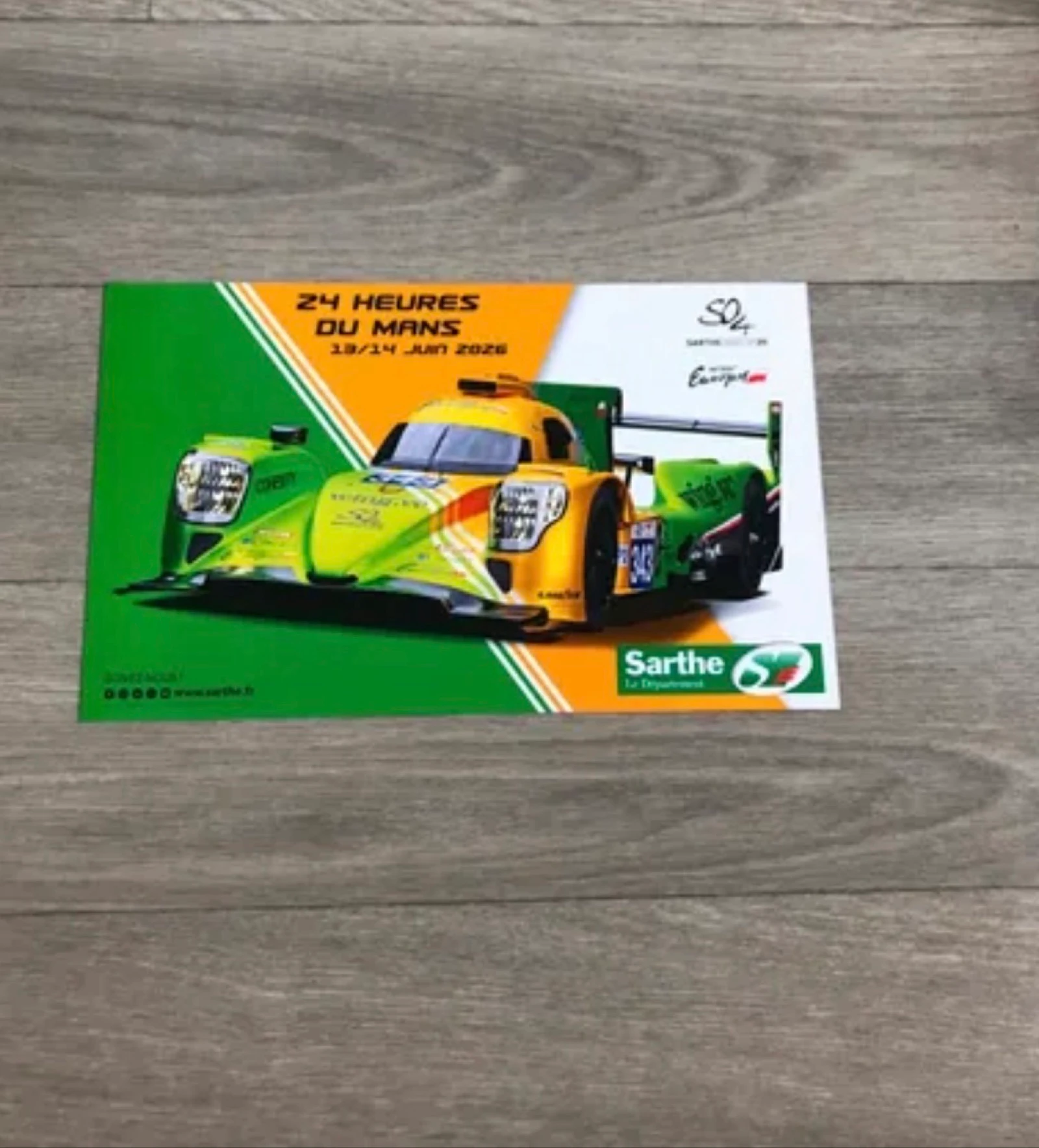 Carte des 24h du Mans 2026